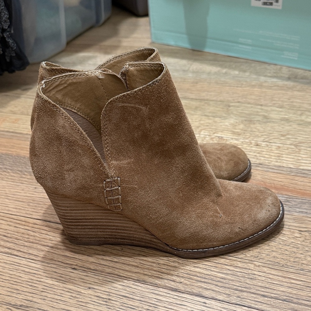 Women's Lucky Branr Suede Wedge Ankle Boots
